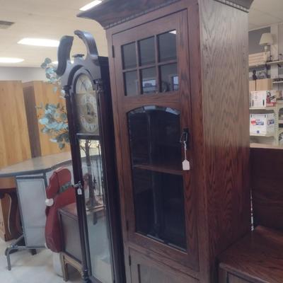 Troyer's Hilltop Bookshelf/Storage Cabinet- Approx 23" x 16 1/2" x 77 1/2" Tall (Left Hand Unit) * See Note Below