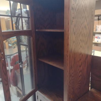 Troyer's Hilltop Bookshelf/Storage Cabinet- Approx 23" x 16 1/2" x 77 1/2" Tall (Left Hand Unit) * See Note Below