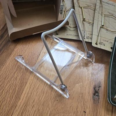 Plate Hangers and Box of Stands