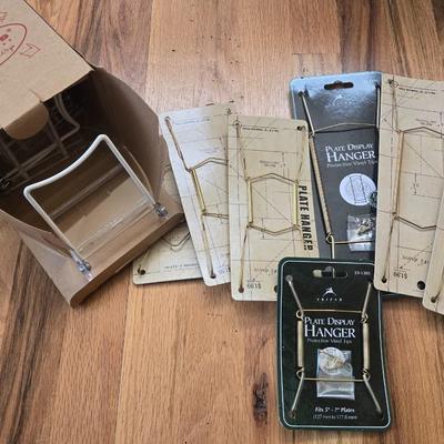 Plate Hangers and Box of Stands