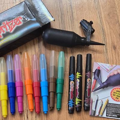 Color Spritzer System and Blow Pens