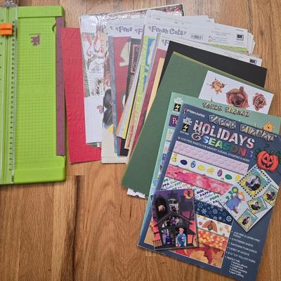 Memory or Scrapbook Paper and Paper Cutter