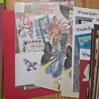 Memory or Scrapbook Paper and Paper Cutter