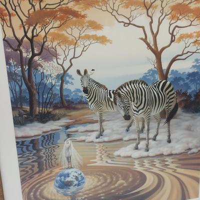 'Crown' by Ilene Meyer- Signed and Numbered Limited Edition Print- Framed Under Glass- Approx 32" x 39"