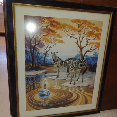 'Crown' by Ilene Meyer- Signed and Numbered Limited Edition Print- Framed Under Glass- Approx 32" x 39"
