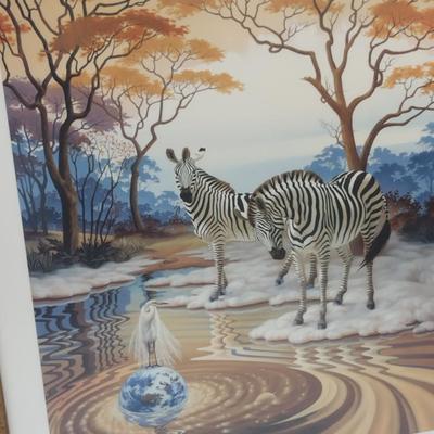 'Crown' by Ilene Meyer- Signed and Numbered Limited Edition Print- Framed Under Glass- Approx 32" x 39"