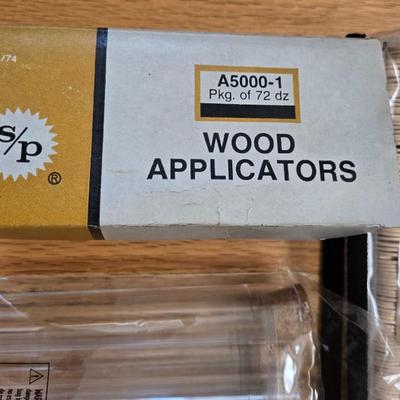 Wood Applicators, Cork Topped Vials, and Popsicle Sticks