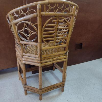 Sale Photo Thumbnail #1828: Bamboo Frame Arm Chair with Cane Seat (Choice #1)