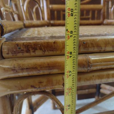 Bamboo Frame Arm Chair with Cane Seat (Choice #1)