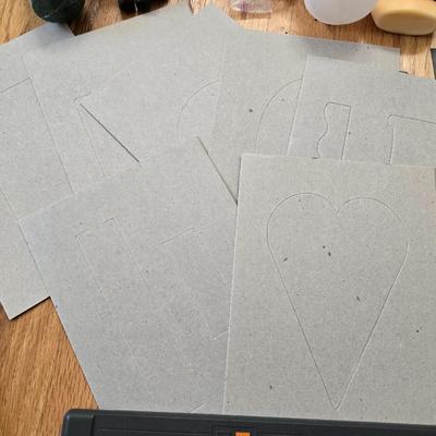 Paper Cutter, Application Sticks, Glue, Stencils and More