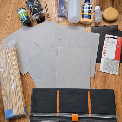 Paper Cutter, Application Sticks, Glue, Stencils and More