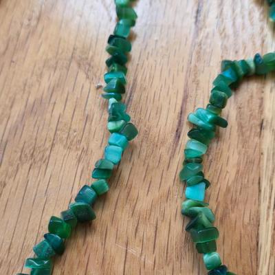 (2) Gematone Necklaces - Chalcedony & Lapis