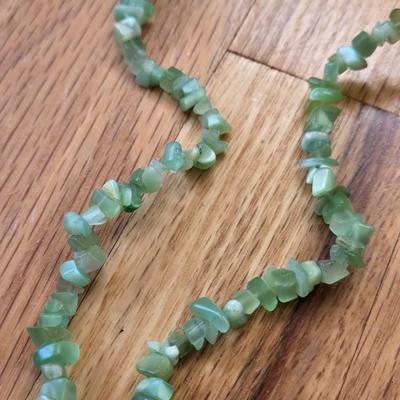 (2) Gematone Necklaces - Dyed Blue Agate & Chalcedony