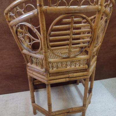 Bamboo Frame Arm Chair with Cane Seat (Choice #2)