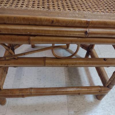 Bamboo Frame Arm Chair with Cane Seat (Choice #3)