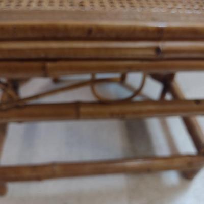 Bamboo Frame Arm Chair with Cane Seat (Choice #3)