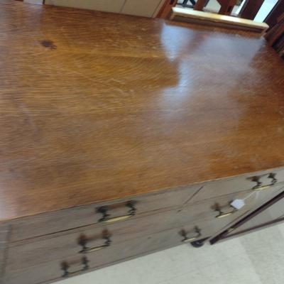 Antique Two Over Two Drawer Dresser- Approx 40" x 22" x 33 1/4" Tall