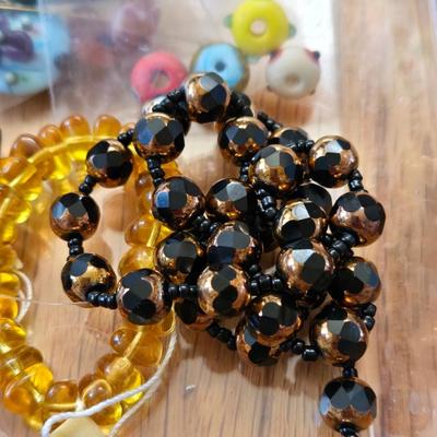 Large Lot of Mixed Glass & Seed Beads