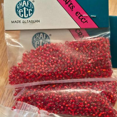 Large Lot of Mixed Glass & Seed Beads