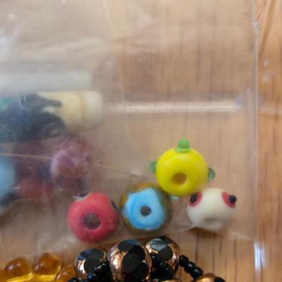 Large Lot of Mixed Glass & Seed Beads