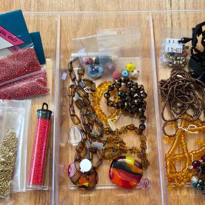 Large Lot of Mixed Glass & Seed Beads