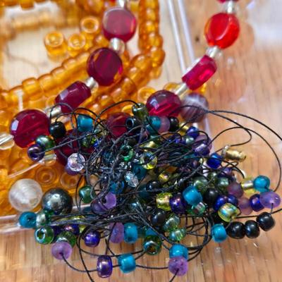 Large Lot of Mixed Glass & Seed Beads