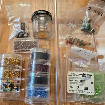 Crystal, Glass and Seed Beads Lot