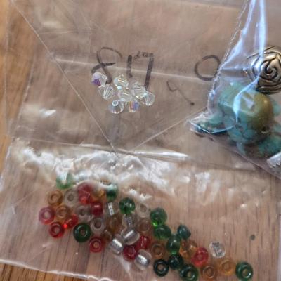 Crystal, Glass and Seed Beads Lot