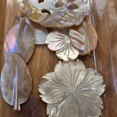 Amber, Mother Of Pearl, Glass Beads & Jewelry Findings