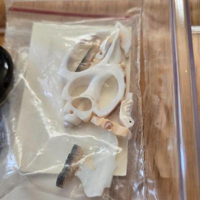 Amber, Mother Of Pearl, Glass Beads & Jewelry Findings