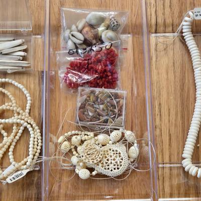 Bone and Coral Beads