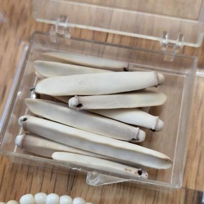 Bone and Coral Beads