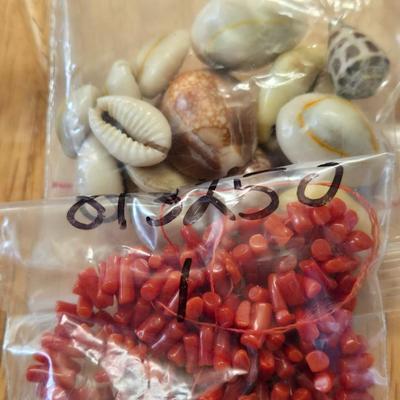 Bone and Coral Beads