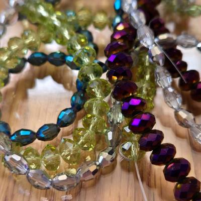 Large Lot of Crystal Beads