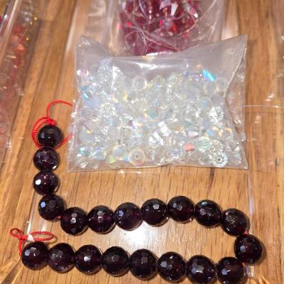 Large Lot of Crystal Beads