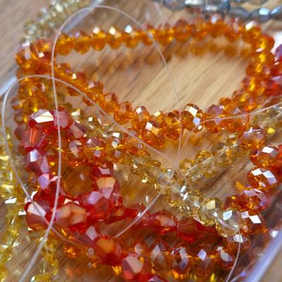 Large Lot of Crystal Beads