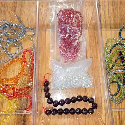 Large Lot of Crystal Beads