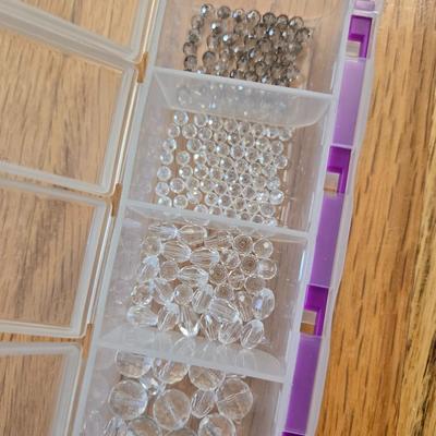 Glass Beads - Clear, Black, Black & White
