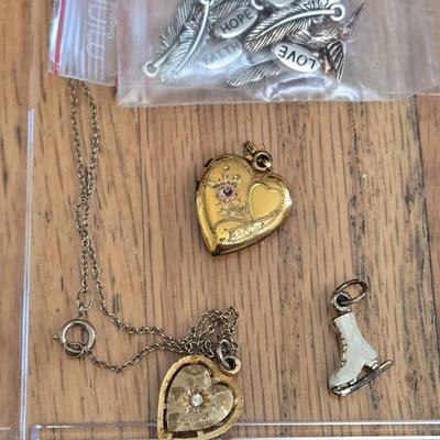 Large Lot of Jewelry Findings, Beads, & Broken Jewelry