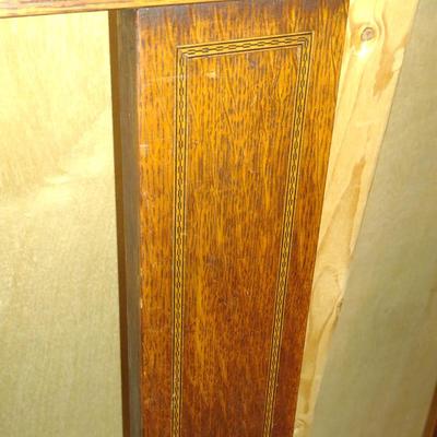 Children's Size Antique Bed with Inlay Design