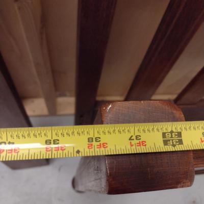 Children's Size Antique Bed with Inlay Design