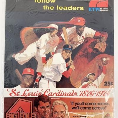 St. Louis Cardinals 1876-1976 - All Sports Follow the Leaders Vintage Magazine 