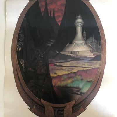 Steve Hickman - The Dread Vale - Original Vintage Art Print No. 2 - 1976