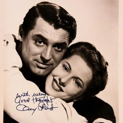 Cary Grant signed portrait photo 