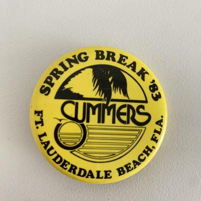 Summers Spring Break '85 Ft. Lauderdale vintage pin