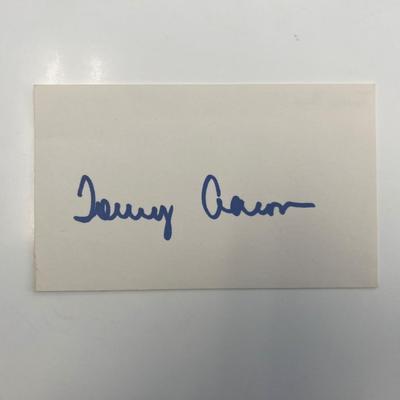 Pro golfer Tommy Aaron original signature 