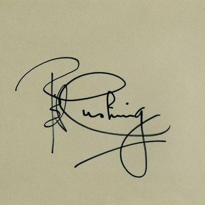 Star Wars Peter Cushing signature slip 