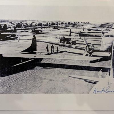 WW2 ACE Kermit Swanson Signed Photo