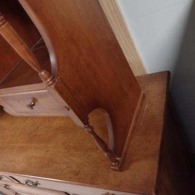 Vintage Wooden Sideboard with China Hutch Top