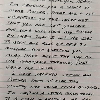 G. Barnett Signed Letter